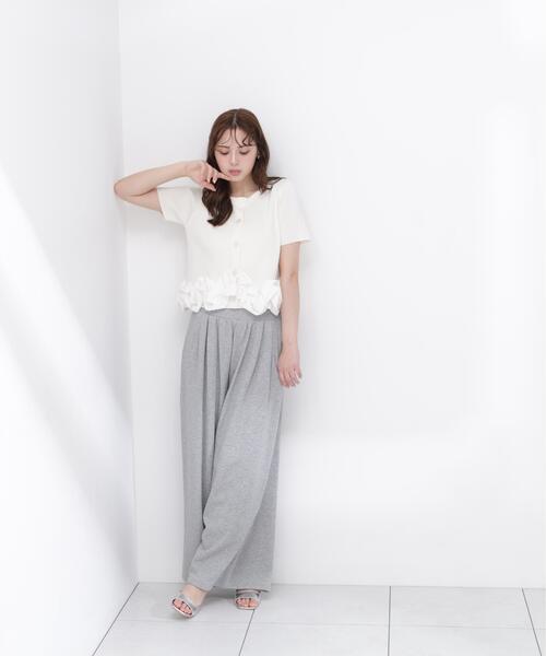 PROPORTION BODY DRESSING(プロポーションボディドレッシング)の「<a>半袖ホイップヘムカーディガン / 1216279501(カーディガン/ボレロ・レディース・ブルー/ホワイト/ネイビー・FREE)」の8枚目の写真