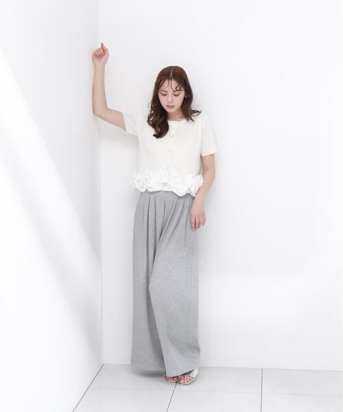 PROPORTION BODY DRESSING(プロポーションボディドレッシング)の「<a>半袖ホイップヘムカーディガン / 1216279501(カーディガン/ボレロ・レディース・ブルー/ホワイト/ネイビー・FREE)」の9枚目の写真