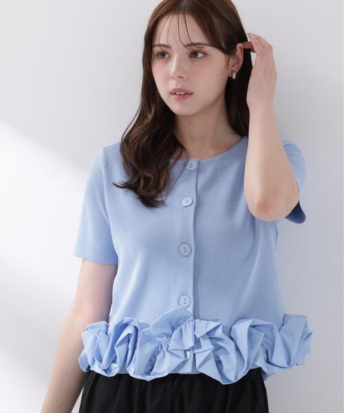 PROPORTION BODY DRESSING(プロポーションボディドレッシング)の「<a>半袖ホイップヘムカーディガン / 1216279501(カーディガン/ボレロ・レディース・ブルー/ホワイト/ネイビー・FREE)」の11枚目の写真