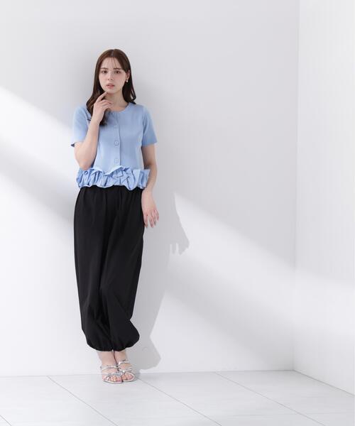 PROPORTION BODY DRESSING(プロポーションボディドレッシング)の「<a>半袖ホイップヘムカーディガン / 1216279501(カーディガン/ボレロ・レディース・ブルー/ホワイト/ネイビー・FREE)」の13枚目の写真