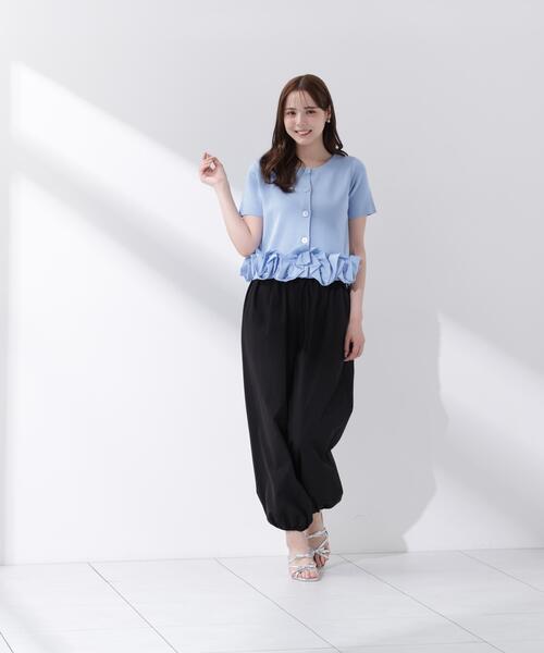 PROPORTION BODY DRESSING(プロポーションボディドレッシング)の「<a>半袖ホイップヘムカーディガン / 1216279501(カーディガン/ボレロ・レディース・ブルー/ホワイト/ネイビー・FREE)」の15枚目の写真