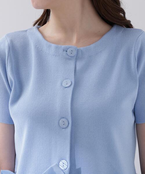 PROPORTION BODY DRESSING(プロポーションボディドレッシング)の「<a>半袖ホイップヘムカーディガン / 1216279501(カーディガン/ボレロ・レディース・ブルー/ホワイト/ネイビー・FREE)」の19枚目の写真