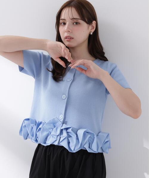 PROPORTION BODY DRESSING(プロポーションボディドレッシング)の「<a>半袖ホイップヘムカーディガン / 1216279501(カーディガン/ボレロ・レディース・ブルー/ホワイト/ネイビー・FREE)」の22枚目の写真