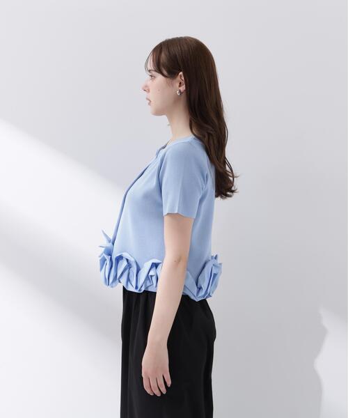 PROPORTION BODY DRESSING(プロポーションボディドレッシング)の「【中川紅葉さん着用】<a>半袖ホイップヘムカーディガン / 1216279501(カーディガン/ボレロ・レディース・ブルー/ホワイト/ネイビー・FREE)」の22枚目の写真