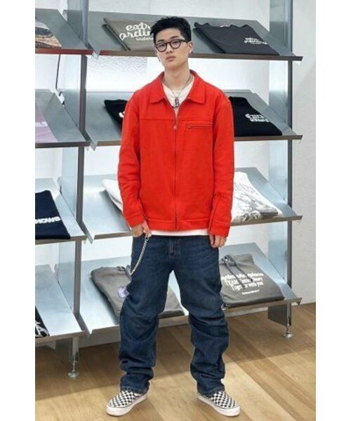 EXTRAORDINARY(エクストラオーディナリー)の「RIDER HEAVY CO JACKET ORANGE(ライダースジャケット・メンズ・その他・LARGE/MEDIUM/X-LARGE)」の10枚目の写真