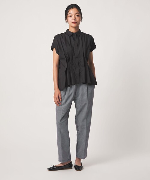A DAY IN THE LIFE UNITED ARROWS(アデイインザライフユナイテッドアローズ)の「フロントタック ショートスリーブブラウス <A DAY IN THE LIFE>(シャツ/ブラウス・レディース・その他1/オフホワイト/ライトピンク/ブラック・FREE)」の21枚目の写真