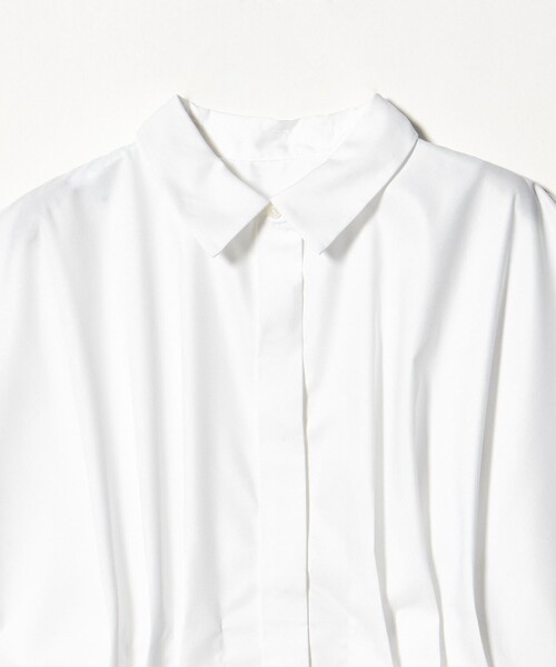 A DAY IN THE LIFE UNITED ARROWS(アデイインザライフユナイテッドアローズ)の「フロントタック ショートスリーブブラウス <A DAY IN THE LIFE>(シャツ/ブラウス・レディース・その他1/オフホワイト/ライトピンク/ブラック・FREE)」の10枚目の写真