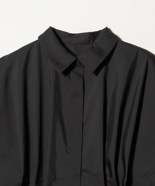 A DAY IN THE LIFE UNITED ARROWS(アデイインザライフユナイテッドアローズ)の「フロントタック ショートスリーブブラウス <A DAY IN THE LIFE>(シャツ/ブラウス・レディース・その他1/オフホワイト/ライトピンク/ブラック・FREE)」の7枚目の写真