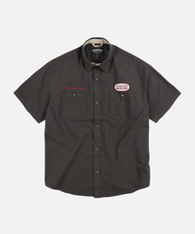 SCRATCH BUILT MOTORS HALF SHIRT _ CHARCOAL