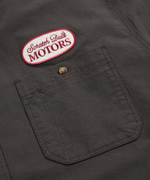 FRIZMWORKS（フリズムワークス）の「SCRATCH BUILT MOTORS HALF SHIRT _ CHARCOAL（シャツ/ブラウス・メンズ・その他・MEDIUM/LARGE/X-LARGE）」の3枚目の写真