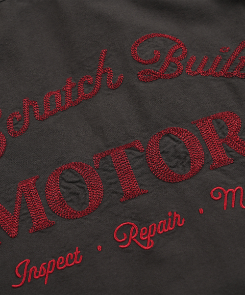 FRIZMWORKS（フリズムワークス）の「SCRATCH BUILT MOTORS HALF SHIRT _ CHARCOAL（シャツ/ブラウス・メンズ・その他・MEDIUM/LARGE/X-LARGE）」の7枚目の写真