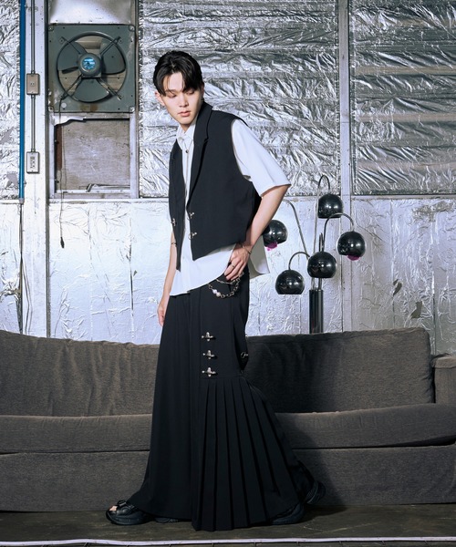 Ellno Loset（エルノロゼット）の「【機能性付き】ノーブルトロミシャツ/SS（シャツ/ブラウス・メンズ・ブラック/オフホワイト/ブルー・SMALL/MEDIUM/LARGE）」の11枚目の写真