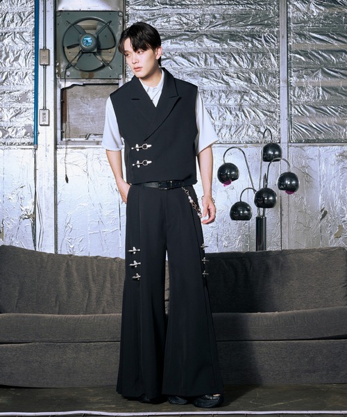 Ellno Loset（エルノロゼット）の「【機能性付き】ノーブルトロミシャツ/SS（シャツ/ブラウス・メンズ・ブラック/オフホワイト/ブルー・SMALL/MEDIUM/LARGE）」の10枚目の写真