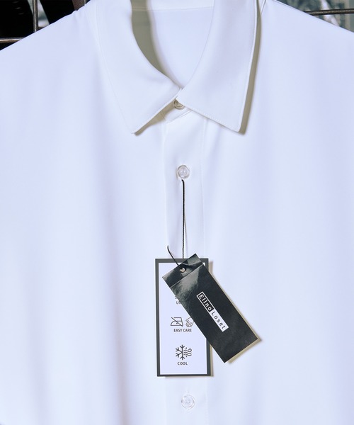 Ellno Loset（エルノロゼット）の「【機能性付き】ノーブルトロミシャツ/SS（シャツ/ブラウス・メンズ・ブラック/オフホワイト/ブルー・SMALL/MEDIUM/LARGE）」の4枚目の写真