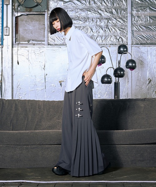 Ellno Loset（エルノロゼット）の「【機能性付き】ノーブルトロミシャツ/SS（シャツ/ブラウス・メンズ・ブラック/オフホワイト/ブルー・SMALL/MEDIUM/LARGE）」の22枚目の写真