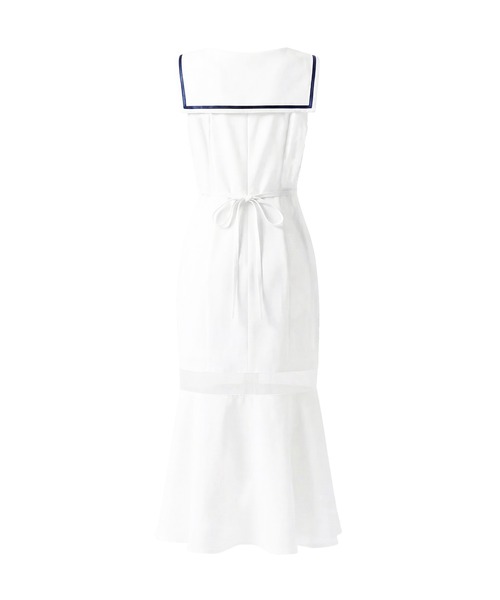 Rose Muse(ロゼミューズ)の「Sailor collar mermaid dress(ワンピース・レディース・イエロー/ホワイト・MEDIUM/SMALL)」の4枚目の写真