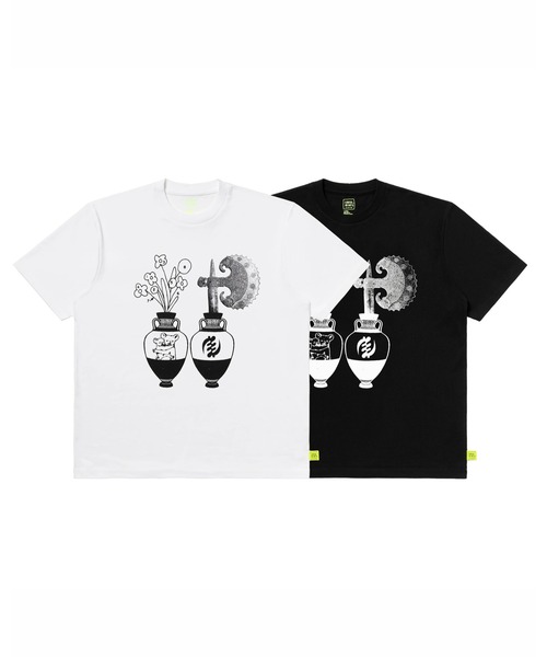 LOOSE JOINTS（ルーズジョインツ）の「ED DAVIS - SUBMARINE BELLS S/S TEE（Tシャツ/カットソー・メンズ・ブラック/ホワイト・MEDIUM/LARGE）」の7枚目の写真