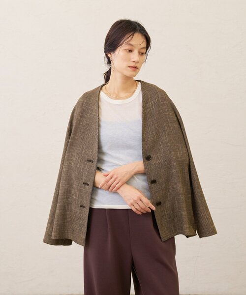 Omekashi(オメカシ)の「シアーリブフライス2wayタンクトップ(キャミソール・レディース・ブラック/ピンク/イエロー/ベージュ/オフホワイト・FREE)」の20枚目の写真