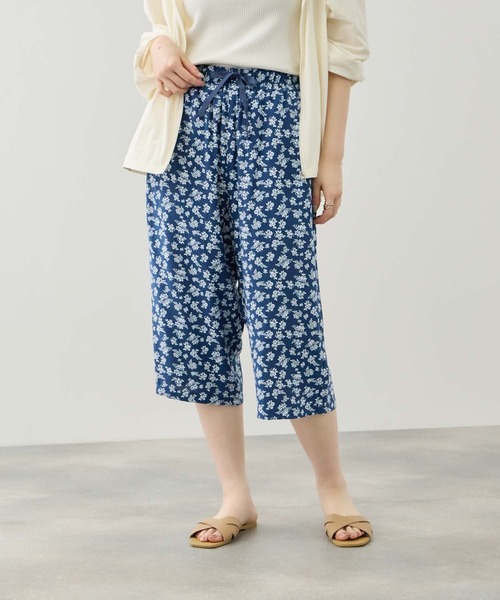 NAVY(ネイビー)の「【SARARI /サラリ】通気性 レーヨン総柄ステテコ(その他パンツ・レディース・ピンク系/ブラック系/ネイビー系/ブルー系その他/グレー系その他・S/M/L)」の3枚目の写真