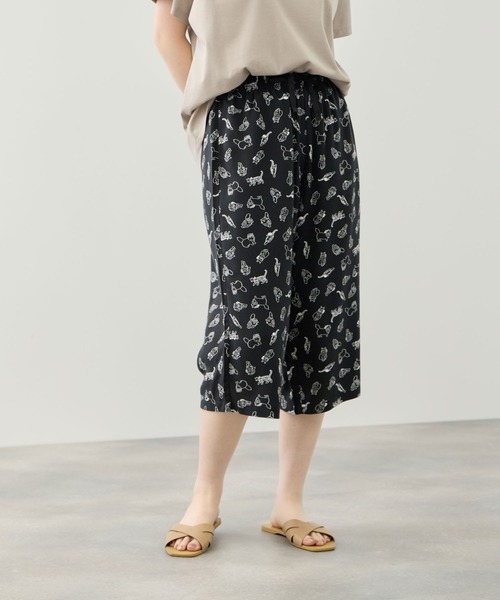 NAVY(ネイビー)の「【SARARI /サラリ】通気性 レーヨン総柄ステテコ(その他パンツ・レディース・ピンク系/ブラック系/ネイビー系/ブルー系その他/グレー系その他・S/M/L)」の9枚目の写真