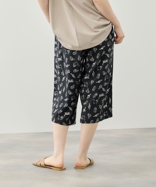 NAVY(ネイビー)の「【SARARI /サラリ】通気性 レーヨン総柄ステテコ(その他パンツ・レディース・ピンク系/ブラック系/ネイビー系/ブルー系その他/グレー系その他・S/M/L)」の10枚目の写真