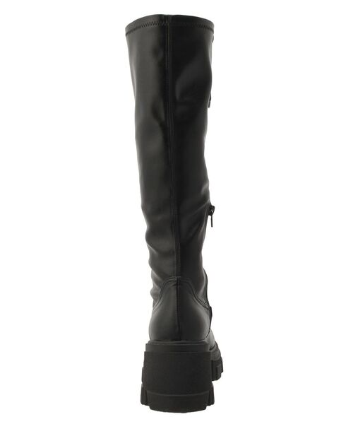 jouetie(ジュエティ)の「ストレッチレースアップロングブーツ(ブーツ・レディース・ボルドー/ブラック・LARGE/MEDIUM/SMALL)」の6枚目の写真