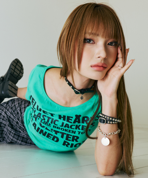 runningHIGH（ランニングハイ）の「レタリングスリムH/Sティー[アップルグリーン]（Tシャツ/カットソー・レディース・その他・FREE）」の8枚目の写真