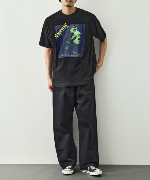 LOOSE JOINTS（ルーズジョインツ）の「【LOOSE JOINTS/ルーズジョインツ】ED DAVIS - GATEWAY S/S TEE（Tシャツ/カットソー・メンズ・ブラック/ホワイト・L/M）」の10枚目の写真