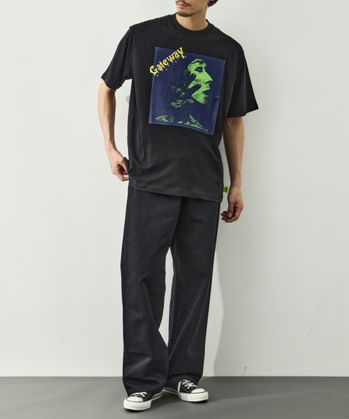 LOOSE JOINTS（ルーズジョインツ）の「【LOOSE JOINTS/ルーズジョインツ】ED DAVIS - GATEWAY S/S TEE（Tシャツ/カットソー・メンズ・ブラック/ホワイト・L/M）」の11枚目の写真