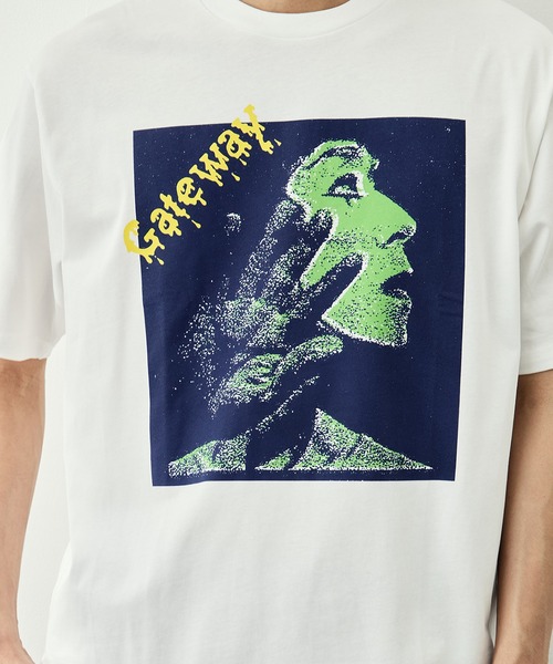 LOOSE JOINTS（ルーズジョインツ）の「【LOOSE JOINTS/ルーズジョインツ】ED DAVIS - GATEWAY S/S TEE（Tシャツ/カットソー・メンズ・ブラック/ホワイト・L/M）」の7枚目の写真