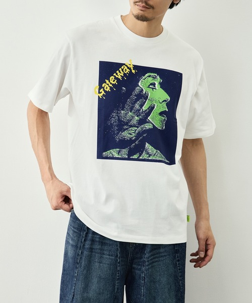 LOOSE JOINTS（ルーズジョインツ）の「【LOOSE JOINTS/ルーズジョインツ】ED DAVIS - GATEWAY S/S TEE（Tシャツ/カットソー・メンズ・ブラック/ホワイト・L/M）」の13枚目の写真