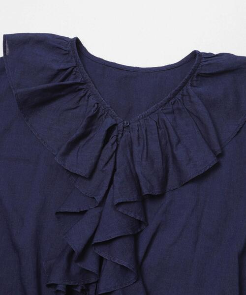 URBAN RESEARCH Sonny Label(アーバンリサーチサニーレーベル)の「シアーデニムラッフルフリルブラウス(シャツ/ブラウス・レディース・ライトインディゴブルー/インディゴブルー・FREE)」の18枚目の写真