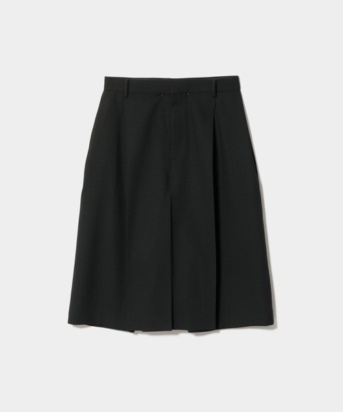 beautiful people(ビューティフルピープル)の「mesh suiting side tuck BOX skirt pants(その他パンツ・レディース・ブラック/ブルー・38/36)」の1枚目の写真