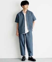 MinoriTY】極とろみ生地ドルマンシャツジャケット+ワイドスラックス