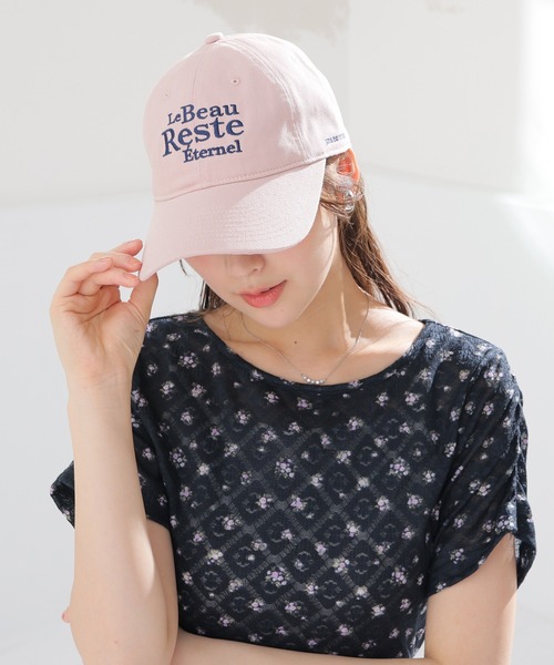 Honeys（ハニーズ）の「配色ロゴキャップ（キャップ・レディース・ピンク/サックスブルー/スミクロ/アイボリー・FREE）」の20枚目の写真