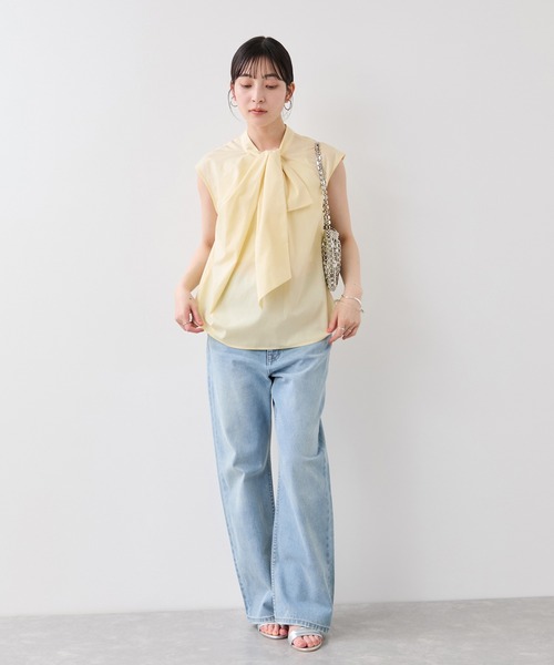 VIS(ビス)の「ねじりデザインシャツブラウス(シャツ/ブラウス・レディース・サックスブルー/ホワイト系その他/クリーム・FREE)」の16枚目の写真
