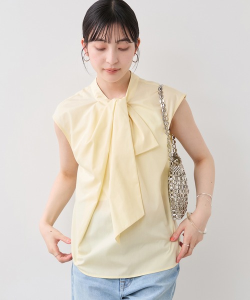VIS(ビス)の「ねじりデザインシャツブラウス(シャツ/ブラウス・レディース・サックスブルー/ホワイト系その他/クリーム・FREE)」の14枚目の写真