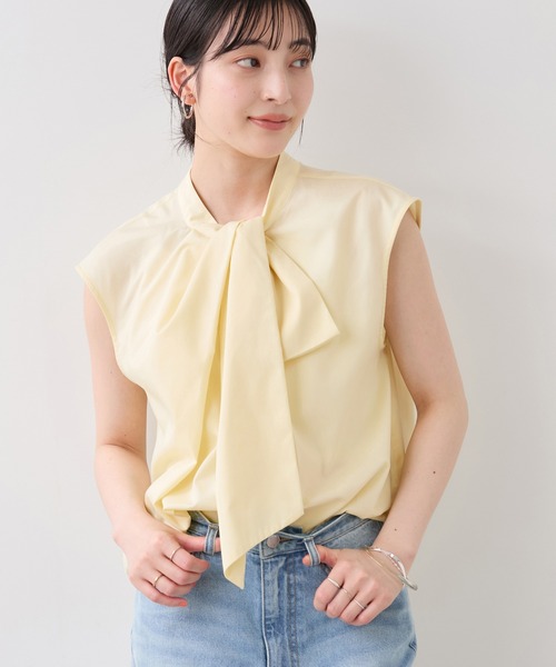VIS(ビス)の「ねじりデザインシャツブラウス(シャツ/ブラウス・レディース・サックスブルー/ホワイト系その他/クリーム・FREE)」の15枚目の写真