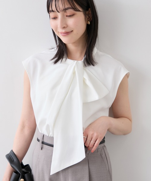 VIS(ビス)の「ねじりデザインシャツブラウス(シャツ/ブラウス・レディース・サックスブルー/ホワイト系その他/クリーム・FREE)」の20枚目の写真