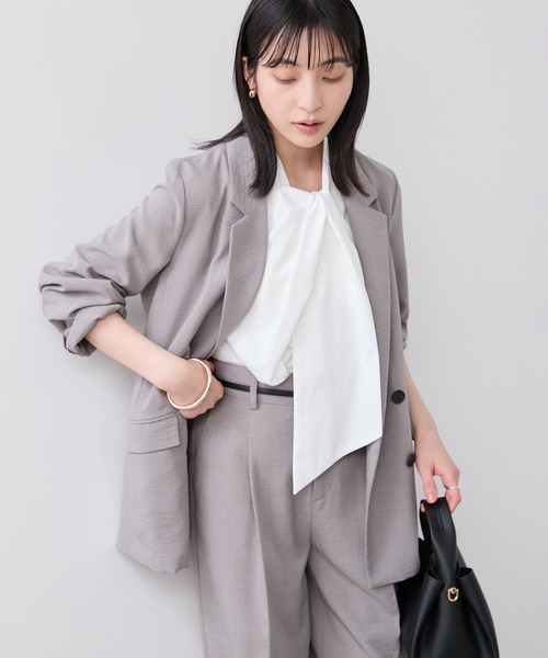 VIS(ビス)の「ねじりデザインシャツブラウス(シャツ/ブラウス・レディース・サックスブルー/ホワイト系その他/クリーム・FREE)」の22枚目の写真