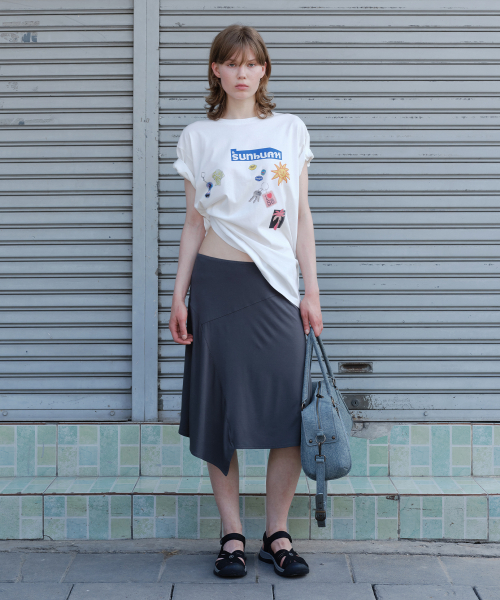 SUNBURNPROJECT(サンバーンプロジェクト)の「CITY MAGNET OVERFIT T-SHIRT, WHITE(Tシャツ/カットソー・レディース・その他・FREE)」の1枚目の写真