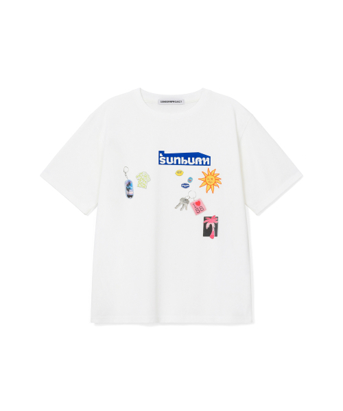 SUNBURNPROJECT(サンバーンプロジェクト)の「CITY MAGNET OVERFIT T-SHIRT, WHITE(Tシャツ/カットソー・レディース・その他・FREE)」の2枚目の写真