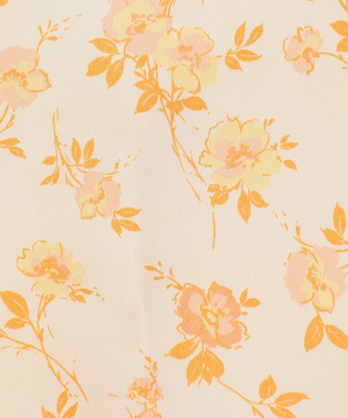 CLANE(クラネ)の「【CLANE】MABEL FLOWER SHIRT(シャツ/ブラウス・レディース・ブラック/オレンジ・1)」の7枚目の写真