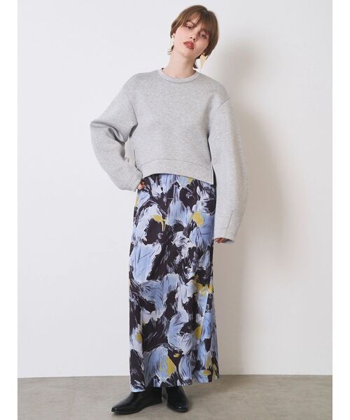 ELENDEEK(エレンディーク)の「BLURRED SHAGGY SK(スカート・レディース・ネイビー/オフホワイト・2/1)」の20枚目の写真