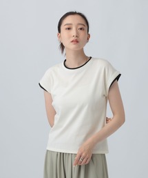 LEPSIM | 配色コンパクトフレンチスリーブ　841040(Tシャツ/カットソー)