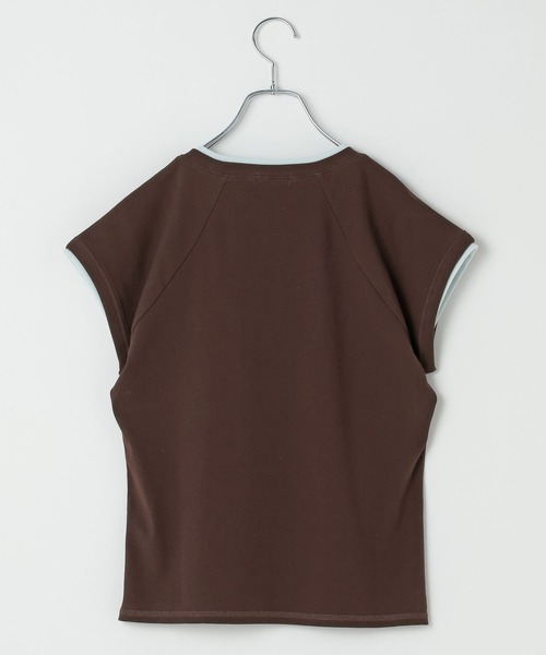 LEPSIM(レプシィム)の「配色コンパクトフレンチスリーブ 841040(Tシャツ/カットソー・レディース・ブラウン/ブラック・FREE)」の18枚目の写真