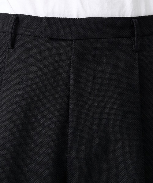 IRENISA（イレニサ）の「【irenisa/イレニサ】別注SUMMER TWEED TWO TUCK WIDE TROUSERS（スラックス・メンズ・ブラック/ダークブラウン・2/3）」の12枚目の写真