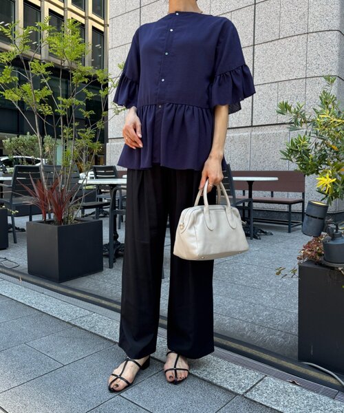 Jena espace merveilleux(ジェナ エスパスメルヴェイユ)の「タックイージーパンツ(その他パンツ・レディース・ブラック/ミント/ライトグレー・FREE)」の4枚目の写真