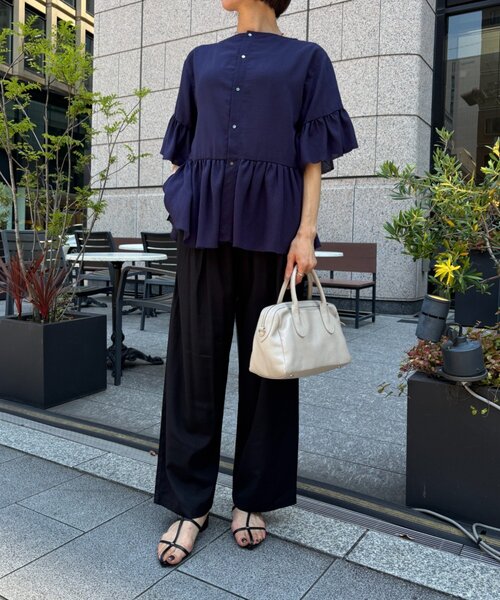 Jena espace merveilleux(ジェナ エスパスメルヴェイユ)の「タックイージーパンツ(その他パンツ・レディース・ブラック/ミント/ライトグレー・FREE)」の7枚目の写真