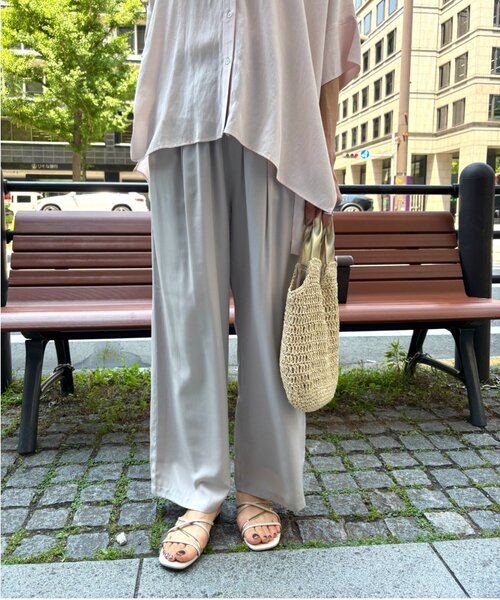 Jena espace merveilleux(ジェナ エスパスメルヴェイユ)の「タックイージーパンツ(その他パンツ・レディース・ブラック/ミント/ライトグレー・FREE)」の8枚目の写真